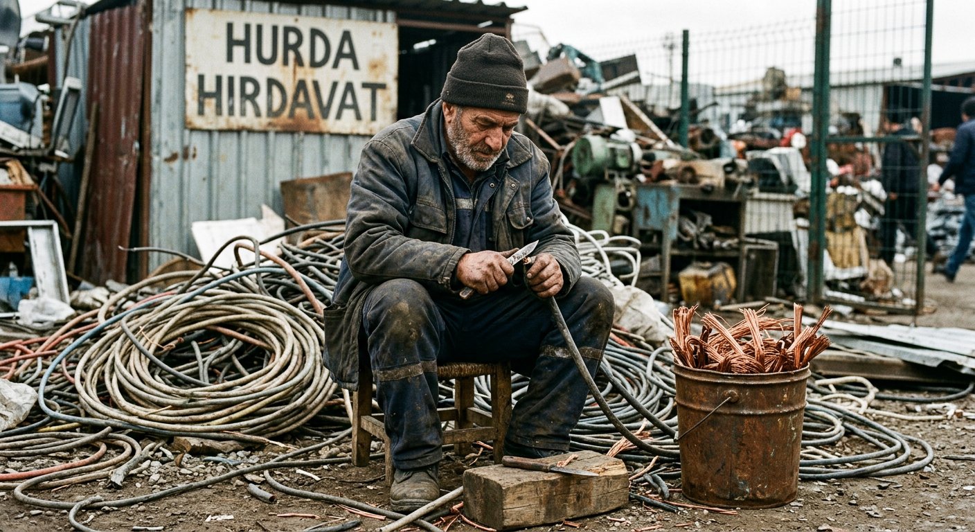 Bakır kablo geri kazanım alanı